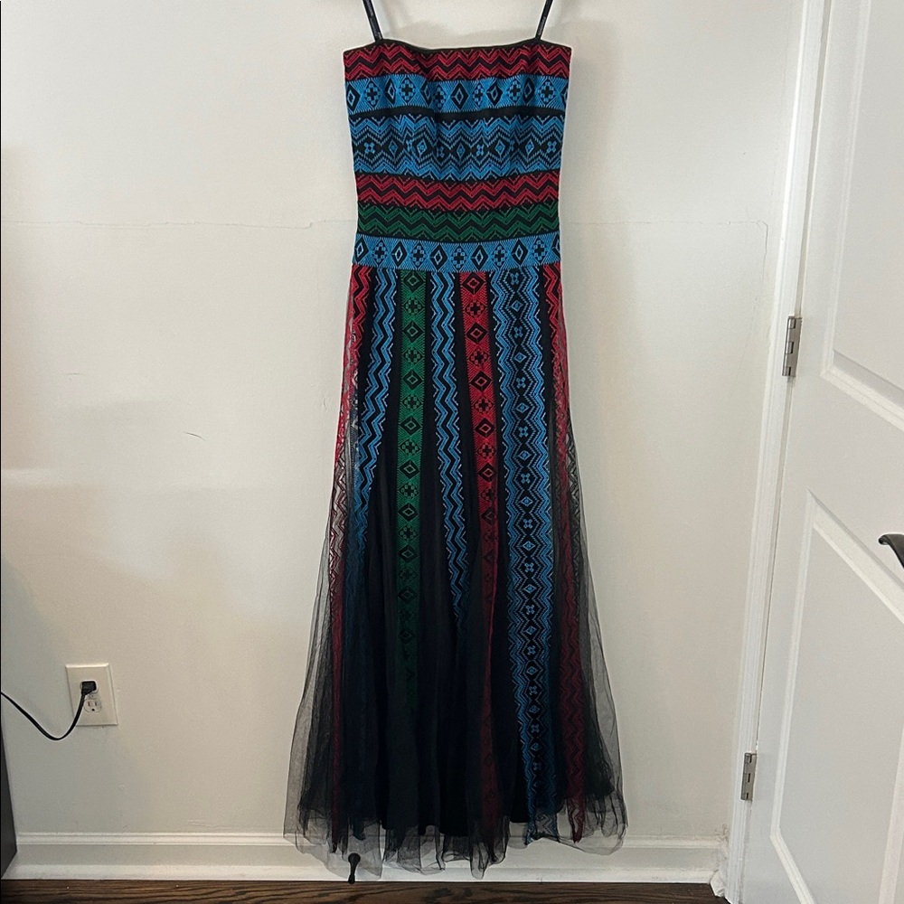 Tadashi Shoji Strapless “Gaja” Gown